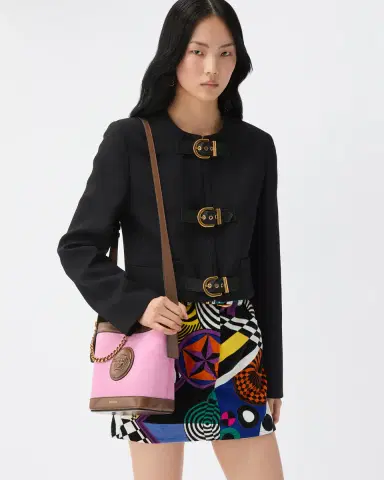 Versace Natté Wool Crop Jacket | Thumbnail 2