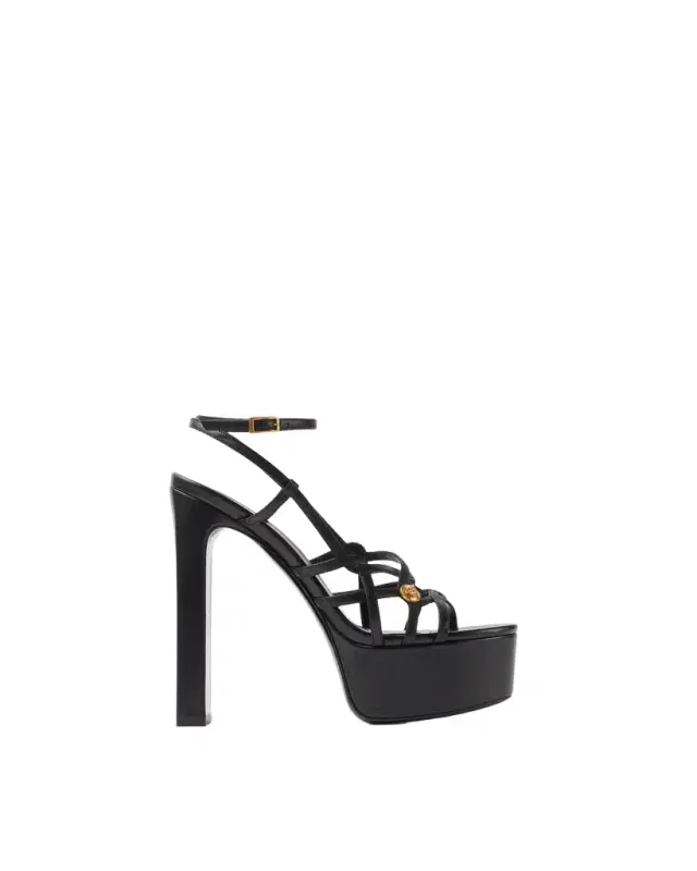 Versace Valentina Nappa Platform Sandals 140 mm
