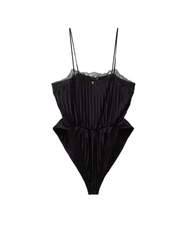 Versace Lace-Trim Jacquard Silk Body | Thumbnail 1