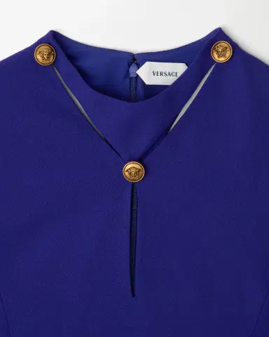 Versace Grain de Poudre Wool Mini Dress | Thumbnail 2