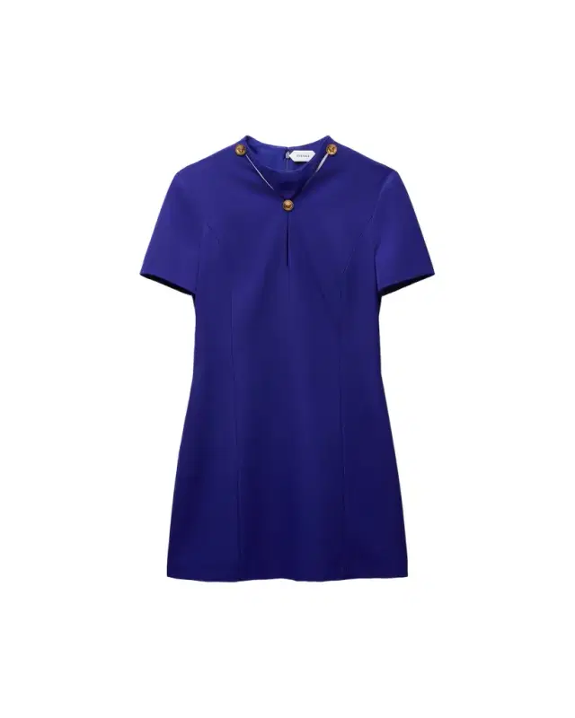 Versace Grain de Poudre Wool Mini Dress