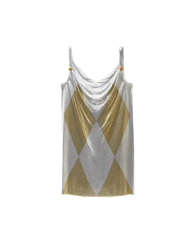 Versace Metal Mesh Mini Dress