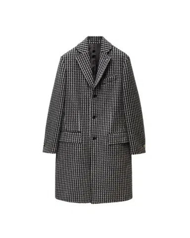 Versace Jacquard Wool & Cashmere Coat | Thumbnail 1