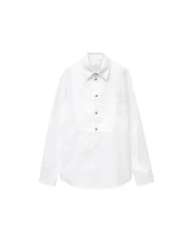 Versace Cotton Poplin and Silk Satin Regular Fit Shirt | Thumbnail 1