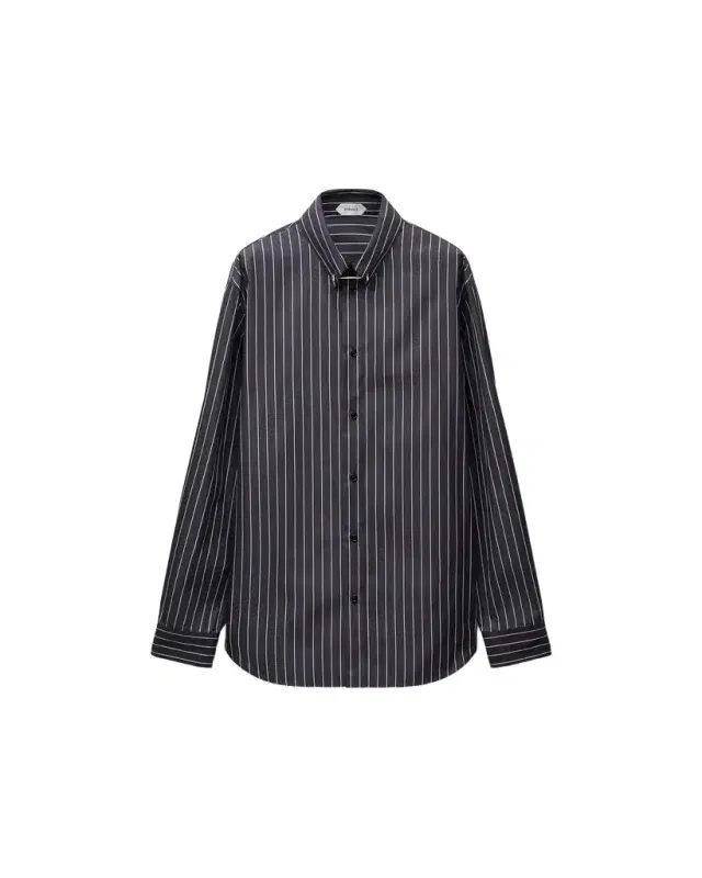 Versace Striped Cotton Poplin Regular Shirt