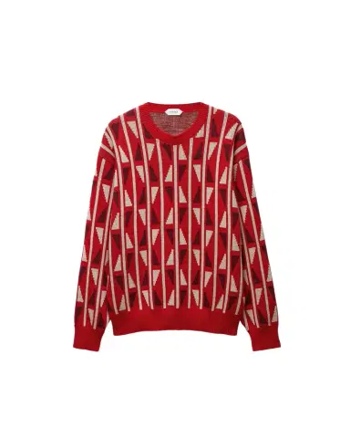 Versace Jacquard Wool & Cashmere Knit Sweater | Thumbnail 1