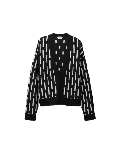 Versace Embroidered-Logo Wool Knit Cardigan | Thumbnail 1 Versace Embroidered-Logo Wool Knit Cardigan | Thumbnail 1