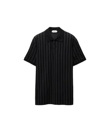 Versace Jacquard Cotton Piqué Polo | Thumbnail 1