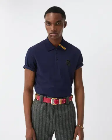 Versace Cotton Piqué Polo | Thumbnail 2