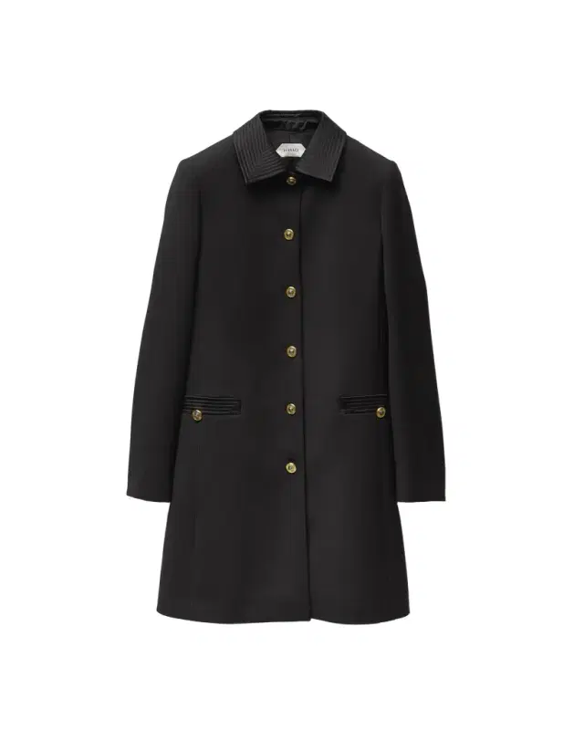 Versace Natté Wool Coat
