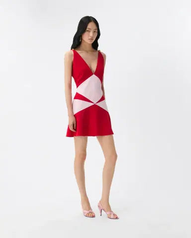 Versace Envers-Satin Mini Dress | Thumbnail 2 Versace Envers-Satin Mini Dress | Thumbnail 2