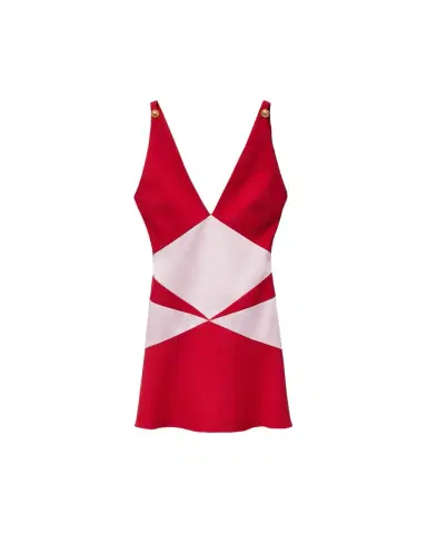 Versace Envers-Satin Mini Dress | Thumbnail 1 Versace Envers-Satin Mini Dress | Thumbnail 1