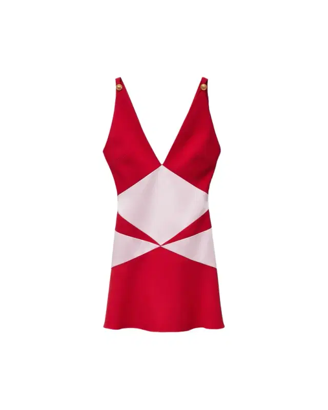 Versace Envers-Satin Mini Dress