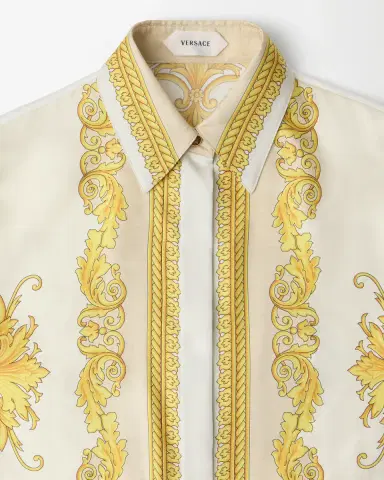 Versace Printed Silk Twill Midi Dress | Thumbnail 2