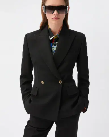 Versace Wool Grain De Poudre Blazer | Thumbnail 2