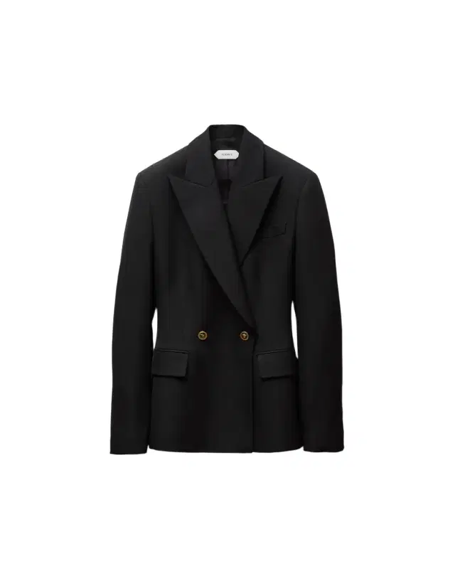 Versace Wool Grain De Poudre Blazer