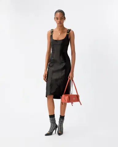 Versace Nappa Midi Dress | Thumbnail 2 Versace Nappa Midi Dress | Thumbnail 2
