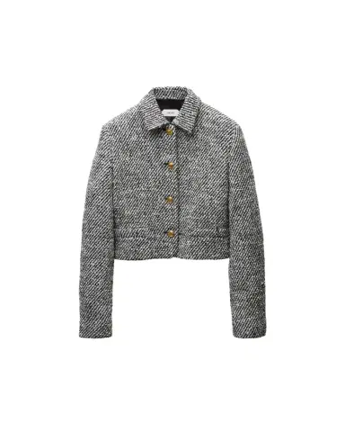 Versace Cropped Wool Bouclé Blouson | Thumbnail 1