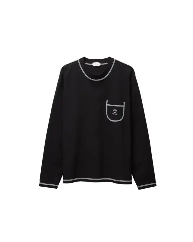 Versace Embroidered-Logo Stretch Cotton Jersey T-shirt