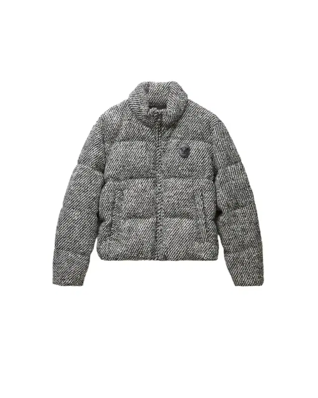 Versace Wool Bouclé Padded Jacket