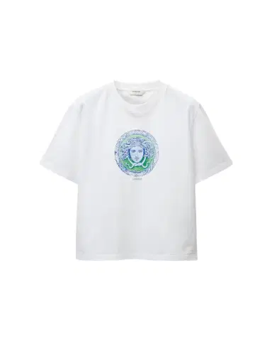 Versace Printed Cotton-Jersey T-Shirt | Thumbnail 1
