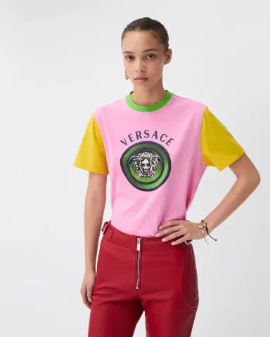 Versace Printed Cotton-Jersey T-Shirt | Thumbnail 2