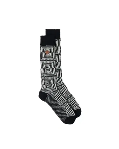 Versace Embroidered-Logo Jacquard Wool Socks | Thumbnail 1