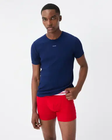 Versace Embroidered-Logo Ribbed Cotton-Jersey T-shirt | Thumbnail 2