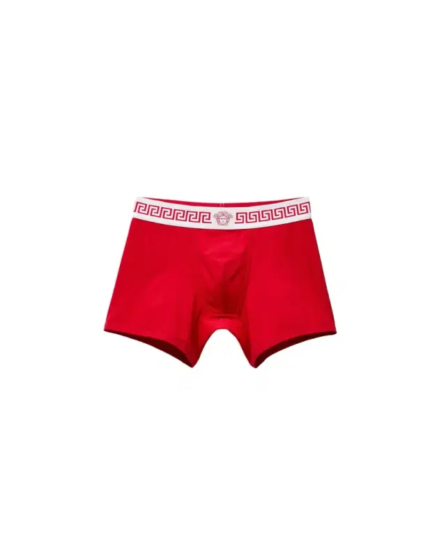 Versace Cotton-Jersey Long Trunks