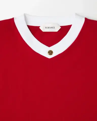 Versace Stretch Cotton-Jersey Slim T-Shirt | Thumbnail 2