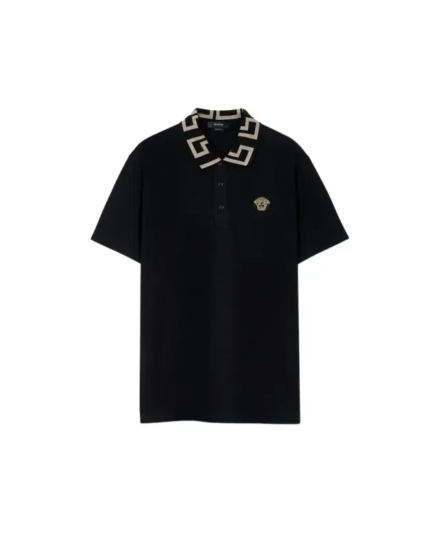 Versace Embroidered Cotton Piqué Polo