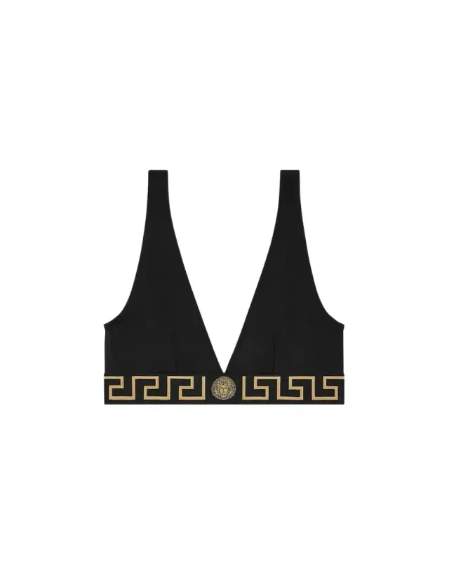Versace Nylon-Blend Bikini Top