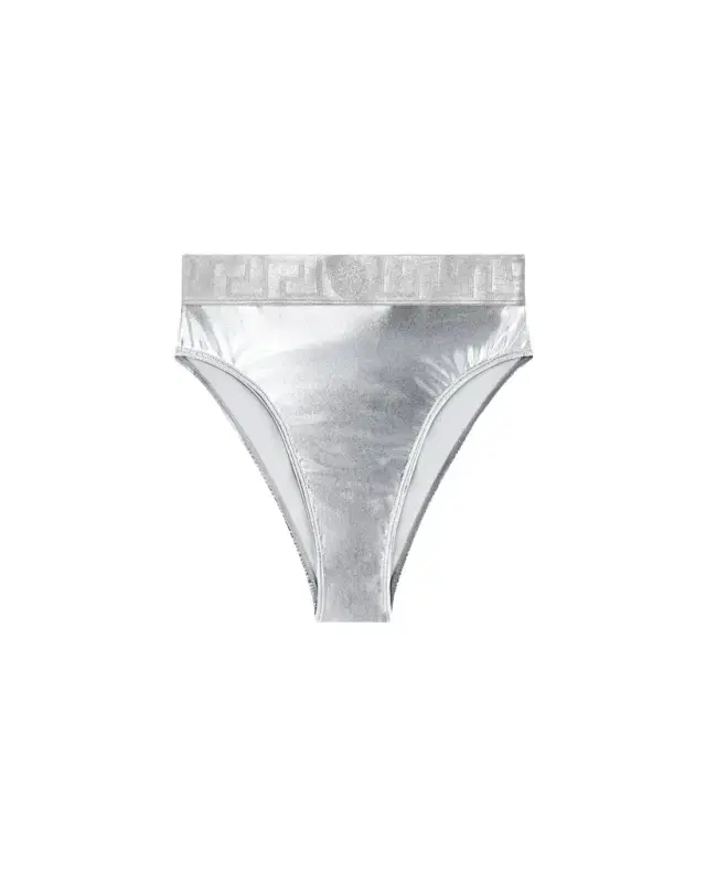 Versace Metallic Bikini Bottoms