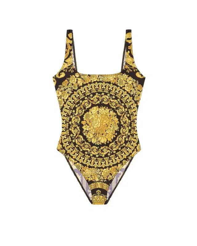 Versace Printed Nylon-Blend One-Piece Swimsuit