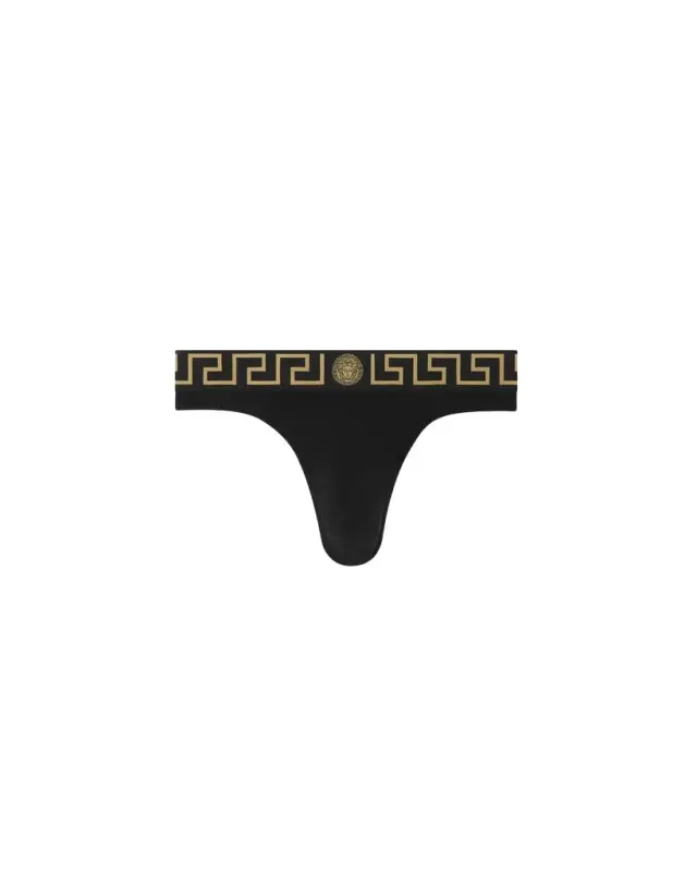 Versace Cotton-Jersey Thong