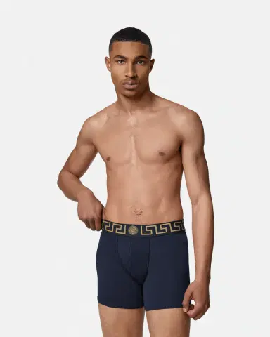 Versace Cotton-jersey Long Trunks | Thumbnail 2 Versace Cotton-jersey Long Trunks | Thumbnail 2