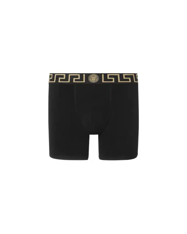 Versace Cotton-jersey Long Trunks