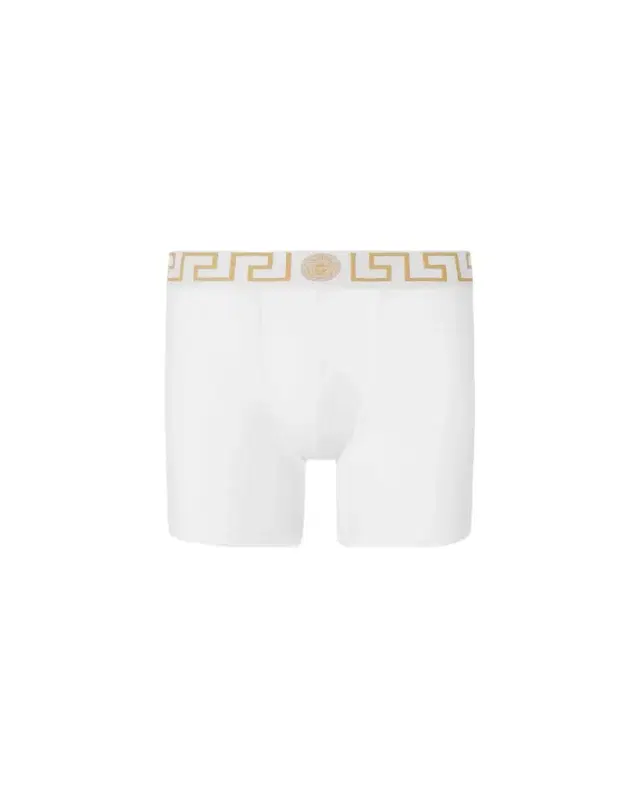 Versace Cotton-jersey Long Trunks