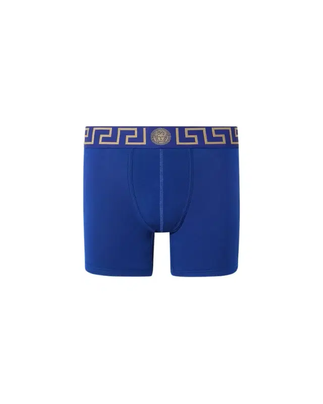 Versace Cotton-jersey Long Trunks