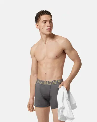 Versace Cotton-jersey Long Trunks | Thumbnail 2 Versace Cotton-jersey Long Trunks | Thumbnail 2