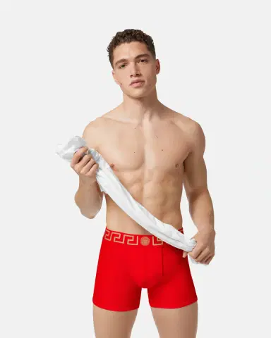 Versace Cotton-jersey Long Trunks | Thumbnail 2 Versace Cotton-jersey Long Trunks | Thumbnail 2