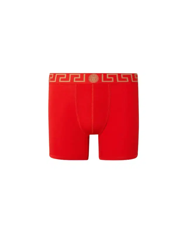 Versace Cotton-jersey Long Trunks