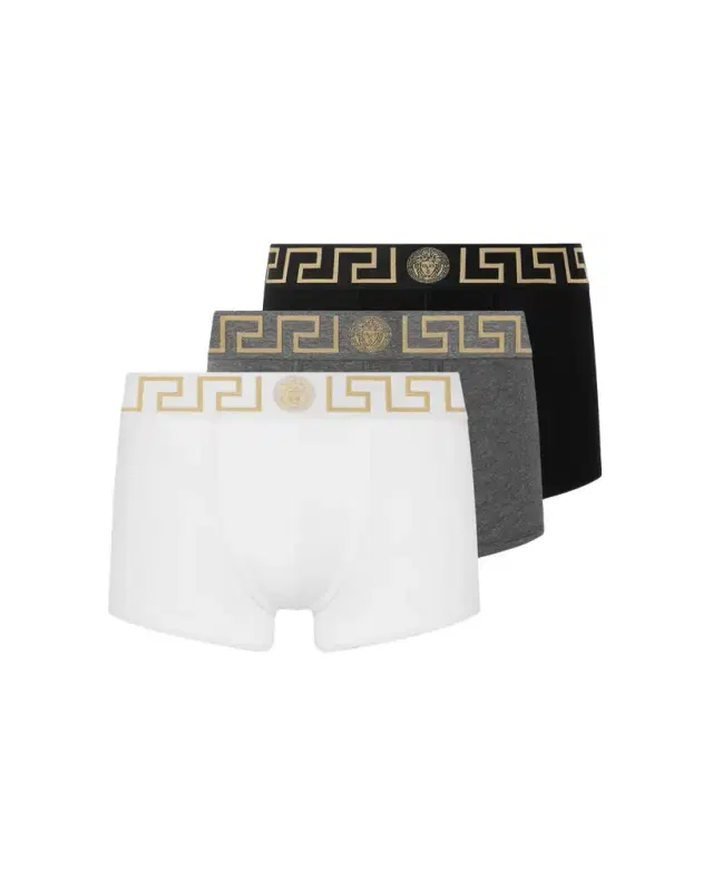 Versace Cotton-Jersey Trunks 3-Pack
