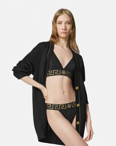 Versace Cotton-Jersey Thong | Thumbnail 2