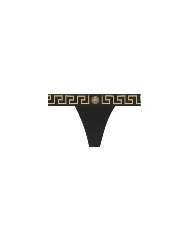 Versace Cotton-Jersey Thong