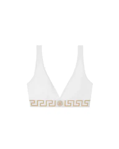 Versace Cotton-Jersey Triangle Bralette | Thumbnail 1 Versace Cotton-Jersey Triangle Bralette | Thumbnail 1