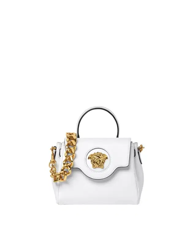 Versace La Medusa Small Leather Top-Handle
