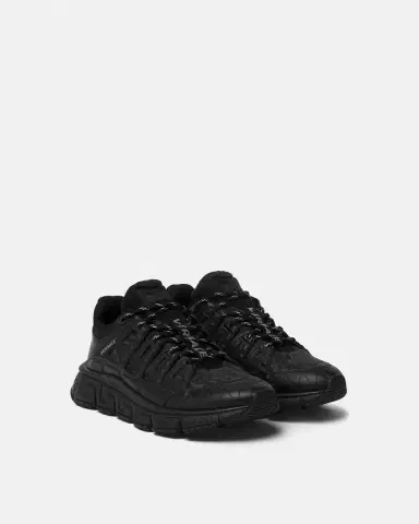 Versace Trigreca Jacquard Leather Sneakers | Thumbnail 2