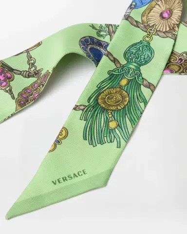 Versace Printed Silk Twill Ribbon | Thumbnail 2