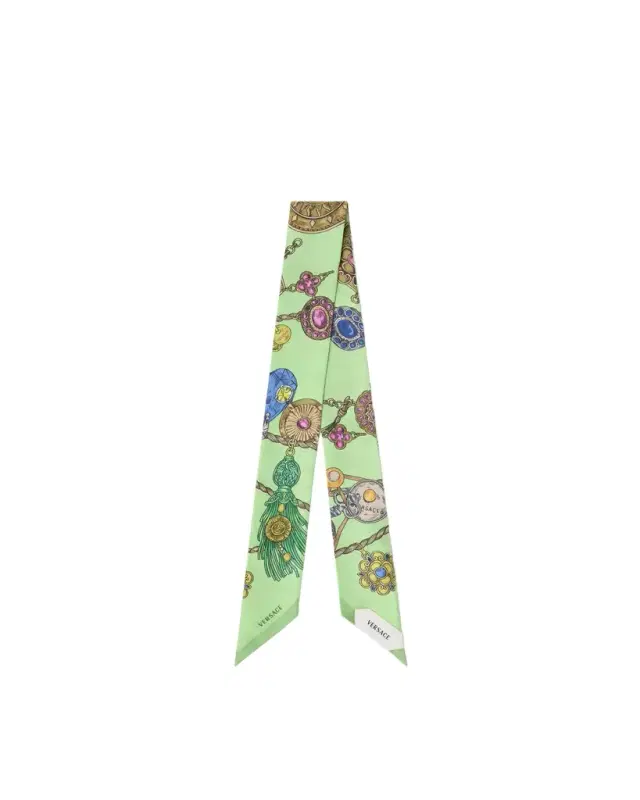 Versace Printed Silk Twill Ribbon